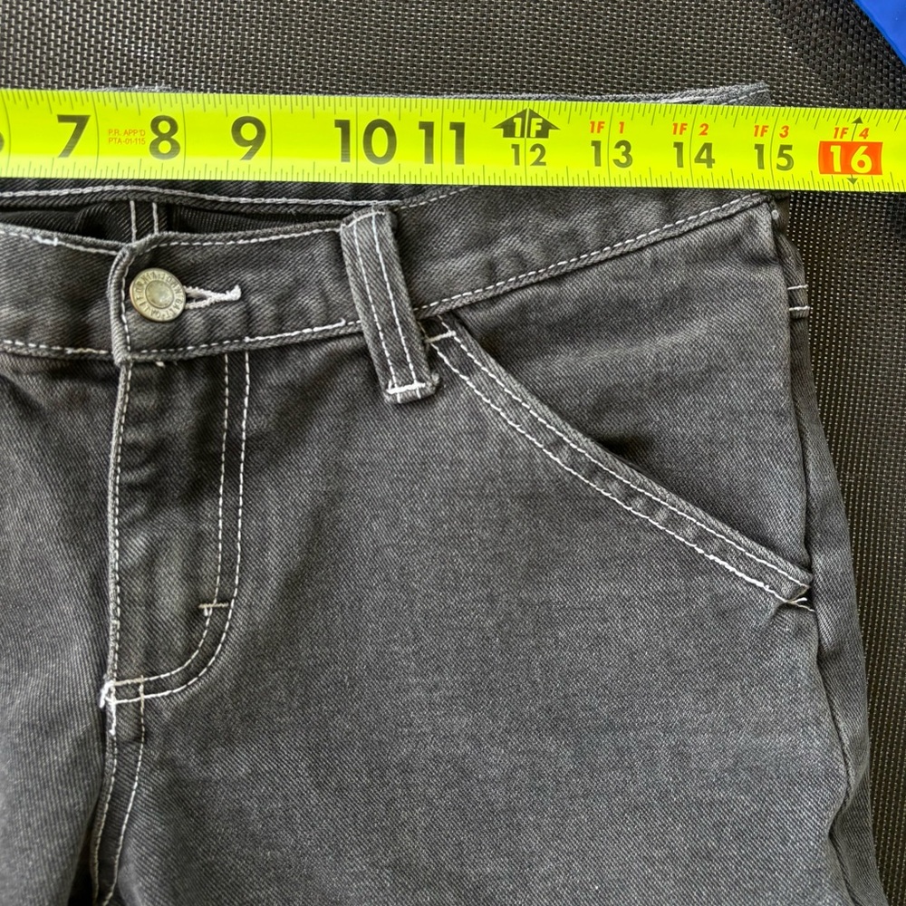 John Galt black high rise carpenter jeans, baggy, size small - Picture 9 of 11